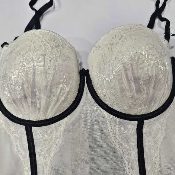 Sophie B Push up  Underwire Corset  White Size Large - Picture 6 of 7